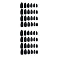 thumbnail image 2 of Soidarity 24 Pieces False Nails Press-on Stick-on Full Tips Nail DIY Fingernails Wearable Tips Manicure Supplies Art Sticker Cover Tools Negro 2piezas Soidarity CBP469618, 2 of 5