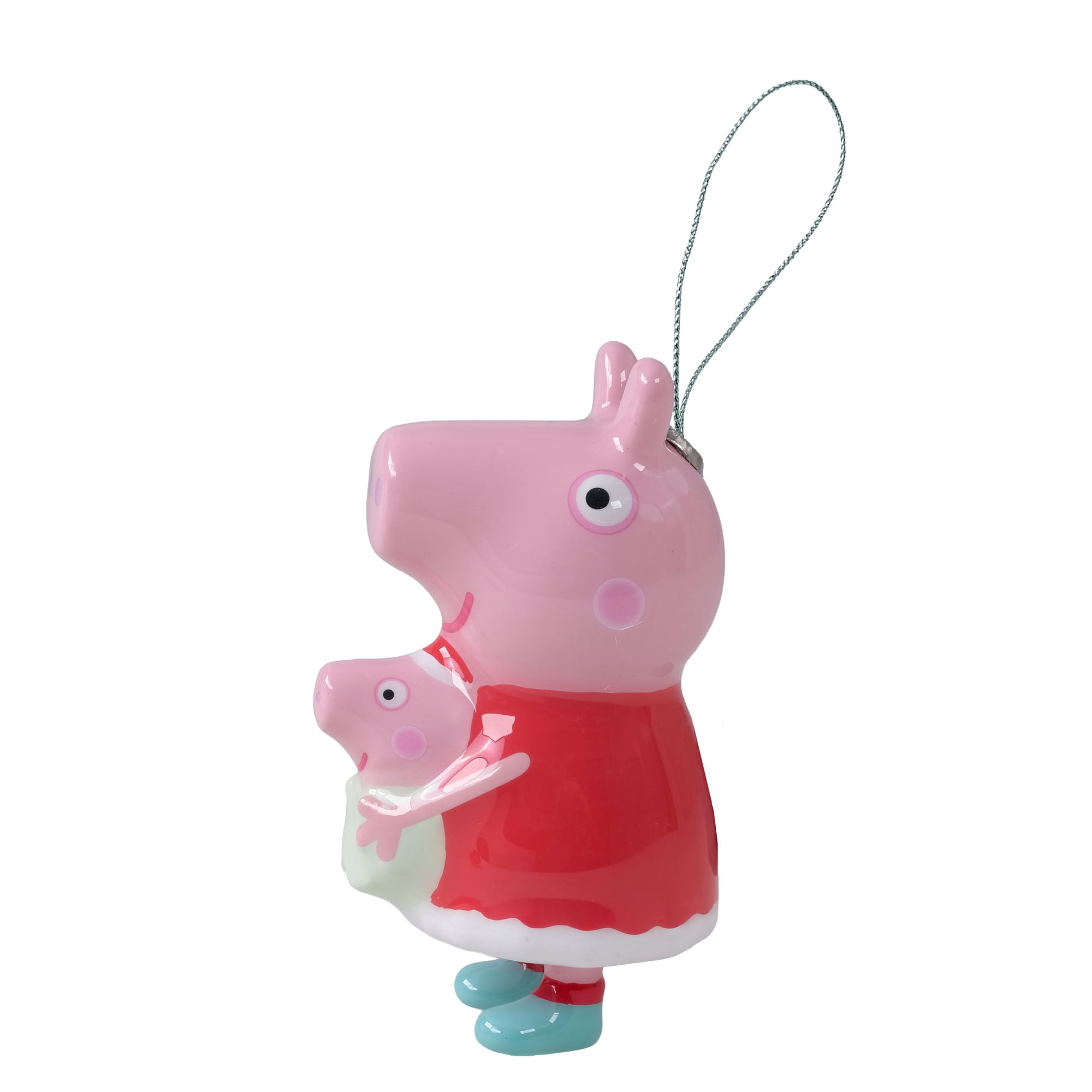 Peppa Pig Christmas Ornament – Peppa Holding George Hanging Decoration