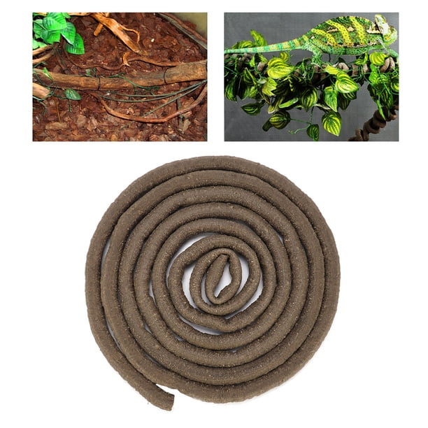 Enredaderas De Reptiles, Rama Trepadora De Reptiles Artificiales Enredaderas Flexibles De La Selva Ramas De Reptiles Decoración De Hábitat De Vid Larga De Ratán De 9.84 Pies