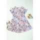 thumbnail image 1 of ABPHQTO Vestido rosa con volantes y estampado floral de manga corta para mujer, 1 of 5