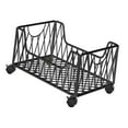 thumbnail image 3 of yuksok Rolling Utility Cart Practical File Organizer for Dorm Classroom Living Room L, 3 of 9