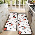 thumbnail image 4 of Kitchen Rugs Sets Of 2,Egg Chicken Pattern Anti Fatigue Kitchen Mat Rugs Non Slip Washable,Decorative Kitchen Floor Mats for Kitchen,Sink,Laundry,17"x47"+17"x47", 4 of 5