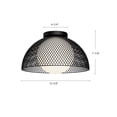 thumbnail image 6 of Alora Lighting Fm402513op Haven 13" Wide Flush Mount Ceiling Fixture - Gold, 6 of 7