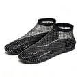 thumbnail image 5 of Qingpeng Womens Rhinestone Embellished Mesh Flat Sandals Open Toe High Ankle Design Breathable Slip On Summer Shoes, 5 of 5