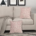 thumbnail image 3 of Vintage Flower Pillow Covers 18x18 Set of 2 Rustic Cute Small Floral Black Brown Old Style Decorative Throw Pillows Outdoor PillowCase Farmhouse Linen Cushion Case Decor for Home Sofa Couch Bed, 3 of 6