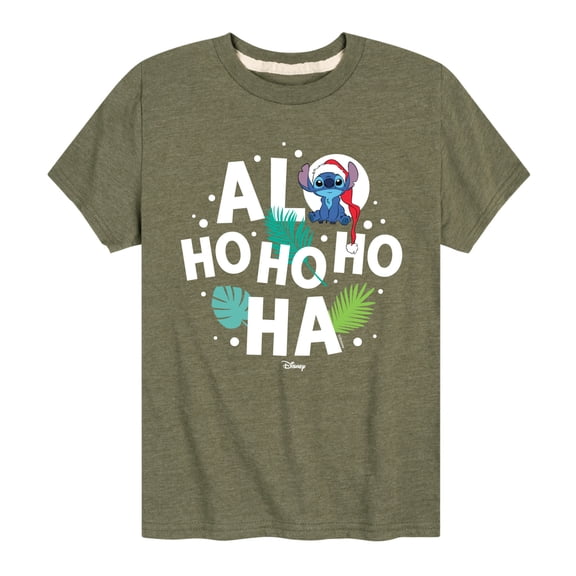 Lilo & Stitch - Alo Ho Ho Ho Ha - Toddler And Youth Short Sleeve Graphic T-Shirt