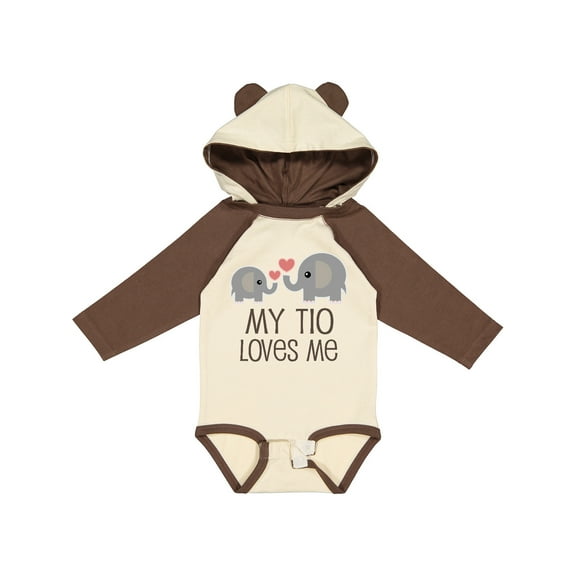 Inktastic My Tio Loves Me Childs Boys or Girls Long Sleeve Baby Bodysuit