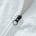 thumbnail image 4 of MORESEC Women's Plus Size Summer Fall Windbreaker Jackets Solid Casual Loose Thin Outerwear Lightweight Travel Beach Tops, White 2XL, 4 of 9