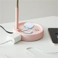 thumbnail image 6 of Mainstays LED Desk Lamp with Catch-All Base & AC Outlet, Matte Blush Pink, 6 of 11