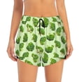 thumbnail image 4 of Lsque Broccoli 3 Printed Women's Running Shorts with Liner Pockets,Elastic Quick Dry Workout Athletic Gym Yoga Shorts,Womens High Waist Shorts-XX-Large, 4 of 9