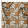 thumbnail image 4 of Soimoi Cotton Cambric Brown Fabric By the Yard - 42 Inch Wide - Patchwork Patchwork Theme Geometric Material - Artistic and Modern Patterns for Various Uses Printed Fabric, 4 of 6