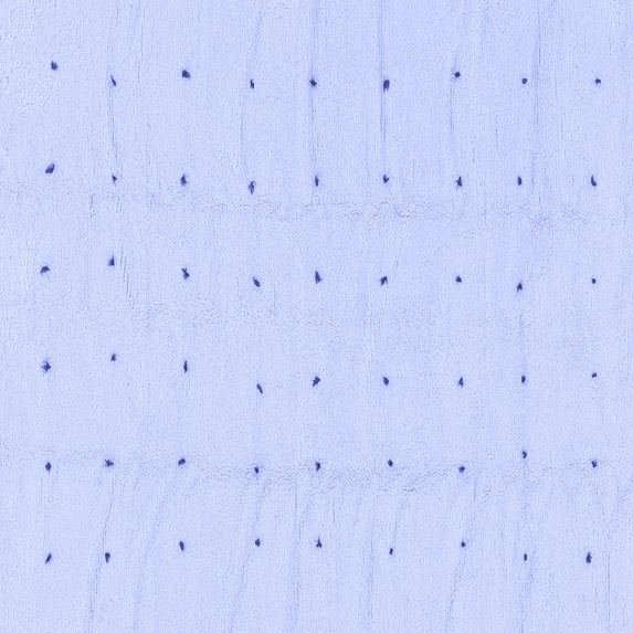 Ahgly Company Machine Washable Indoor Square Solid Blue Modern Area Rugs, 3' Square