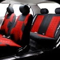 thumbnail image 3 of Baellert 9Pcs Car Seat Covers Set Wear-Resisting Comfortable Seating Polyester Front Rear Universal Fit Car Seat Covers Full Set for Automobile SUV Minivan, 3 of 8