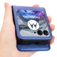thumbnail image 4 of Decase for Motorola Moto Razr 50 2024 Wallet Case with Card Holder, Hard PC + PU Leather Wallet Case,4 Card Slots,Slim Fit Full Body Protective Phone Case Cover for Motorola Razr 50 2024,Blue, 4 of 4