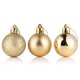 thumbnail image 1 of Xiao Hua Juego de 24 adornos navideños dorados irrompibles, 1,57 pulgadas, para colgar en el árbol de Navidad., 1 of 4
