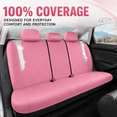 thumbnail image 3 of PIC AUTO Car Seat Covers - Sparkly Pink Leather with Bling Glitter, Full Set, Waterproof, Airbag Compatible, Universal Fit, 3 of 8