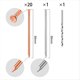 thumbnail image 2 of 20 Clavos de Cobre para Matar Árboles, Tocones y Raíces: 3,5 Pulgadas de , Vienen con 1 Clavo de Acero y 1 Clavo Perforador, 2 of 6