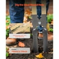 thumbnail image 3 of KFFKFF Post Hole Digger, Heavy Duty Post Hole Digger with Wood Handle, Manual Hole Digger with Scale Markings and Metal Blade, Post Hole Digger Tool, 3 of 9