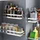 thumbnail image 3 of Estante de Cocina de Varios Niveles Montado en la Pared, Estante de Almacenamiento Desmontable para Productos de Condimentos, Estante Sin Perforaciones, 3 of 5
