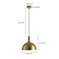 thumbnail image 7 of Aiwen Gold Dome Iron Shade Pendant Light Vintage Ambient Hanging Ceiling Light Fixture, 7 of 7