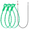 thumbnail image 1 of Unique Bargains Outil de Débouchage de Drain 0,9m Déboucheur en Acier Inoxydable & 3 Pcs Déboucheur PP Vert Clair, 1 of 4