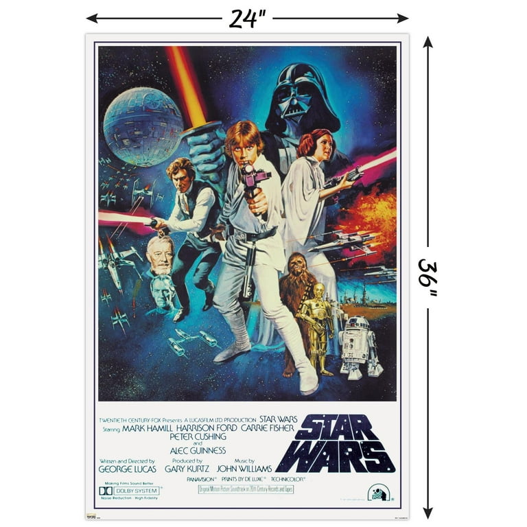 24X36 Star Wars: A New Hope - One Sheet Wall Poster, 24