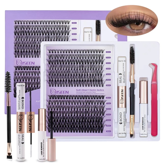 DIY Lash Extension Kit: Mixed Style Lash Clusters with Bond & Seal...