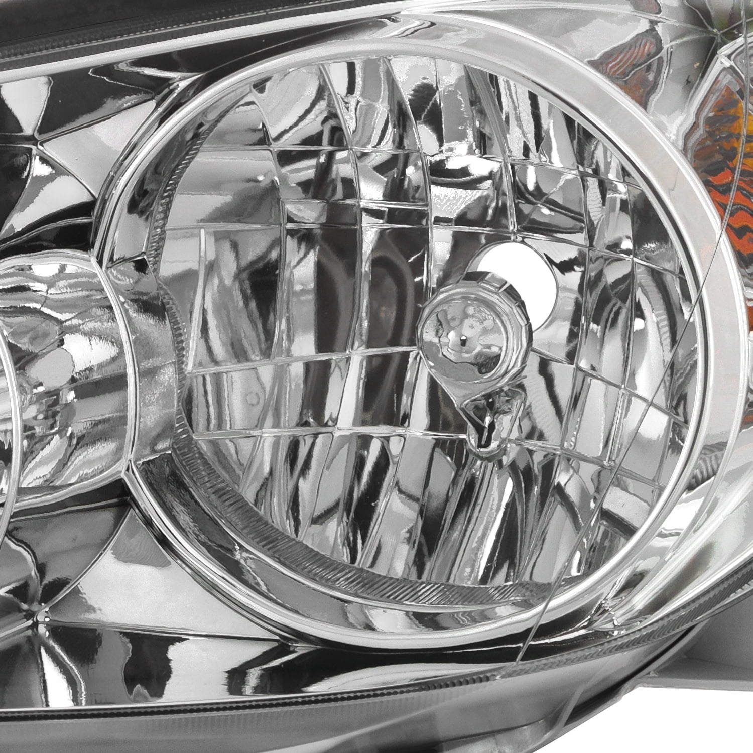 AKKON - Fits 2005 2006 Camry Sedan Halogen Type Chrome Headlights Pair Replacement Left Driver + Right Passenger