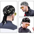 thumbnail image 2 of czcpp-3 Pcs Do Rags for Men Skeleton Skull Cap Bandana Hat Breathable Helmet Linner Beanie, 2 of 4