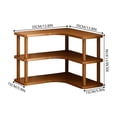 thumbnail image 3 of Leeye Wooden Desktop Shelf, Countertop Mug Holder and Spice Rack, Small Tiered Storage Stand for Kitchen Bathroom Office, 3 of 5