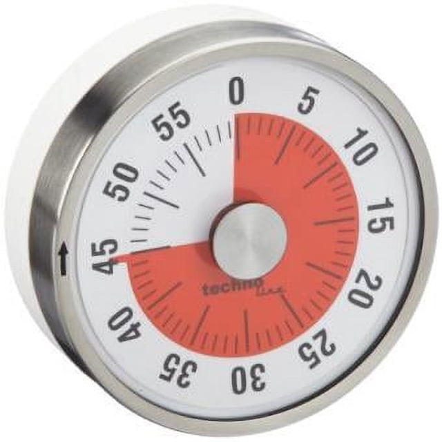 Timer With Magnetic Attachment For Refrigerator, Elegant Timer Inspired By German Engineering, Displays Countdown In Red, Optimized Alarm Continuation, Suitable For Cooking Time Management