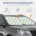 thumbnail image 4 of Daiia Cartoon Sea Turtle 2PCS Car Windshield Sun Shade, Foldable Sun Shield for Car Front Window, Auto Sun Blocker Visor Protector Universal for Truck SUV Pickup-Large, 4 of 7