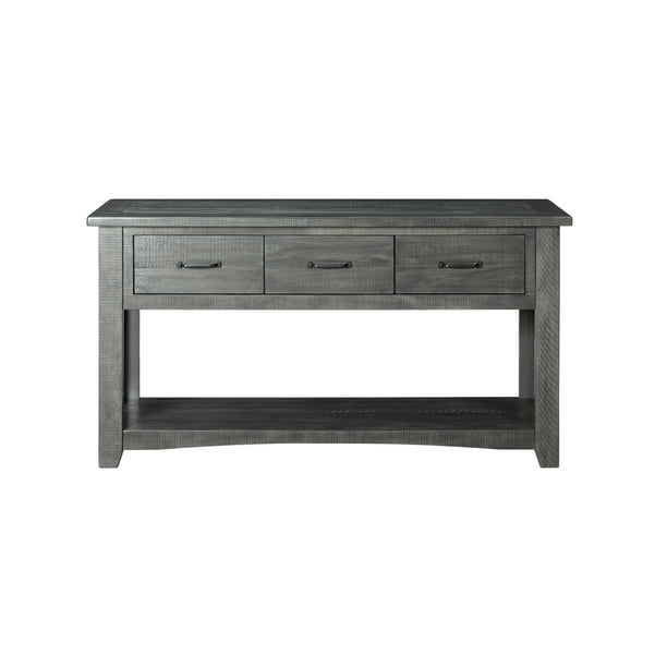Martin Svensson Home Rustic Collection, Grey Rustic Console Table