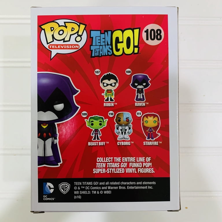 Funko POP! Red Raven Teen Titans Go Exclusive #108 Vinyl Figure