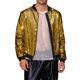 thumbnail image 1 of Chaqueta bomber de lentejuelas brillantes para hombre, chaqueta metálica de fiesta con cremallera, chaquetas varsity M doradas, 1 of 5