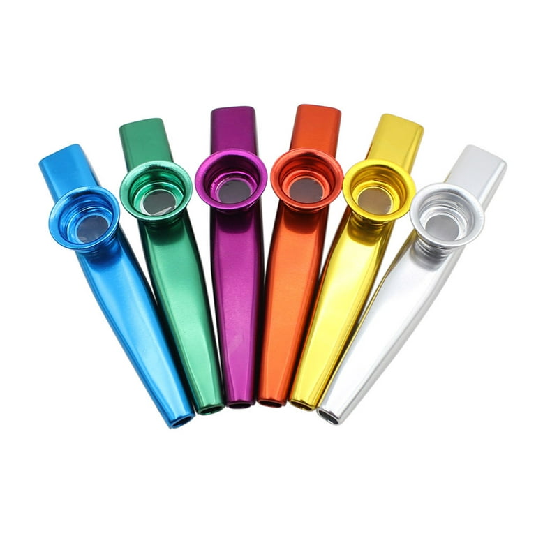Metal Kazoos Preschool Educational Toys Musical Instruments Flutes for Kids (Random Color), Multicolor