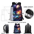 thumbnail image 6 of Uorisanigo 17 inch Kids Backpacks for Boys Girls 6-12, Universe Planet Travel & Sports Multifunctional Back to School Bag with Adjustable Padded Straps, 6 of 6