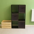 thumbnail image 3 of 6 Pack -Foldable Cube Storage Bin  Brown, 3 of 5