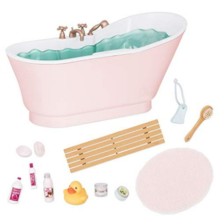 Our Generation Bathtub Accessory with Sounds for 18" Dolls - Bath & Bubbles Tub Set