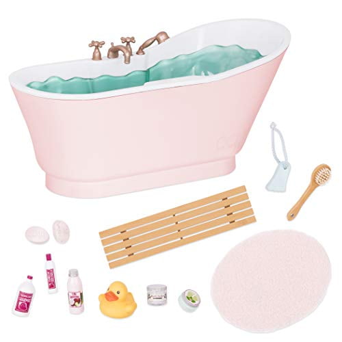 Our Generation Bathtub Accessory with Sounds for 18" Dolls - Bath & Bubbles Tub Set