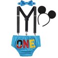 thumbnail image 2 of FYMNSI Baby Boys 1st Birthday Cake Smash Disfraz Foto Props 4pcs Outfits Ligar Bloomers Bo FYMNSI FYMNSI, 2 of 2