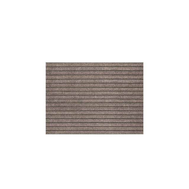 Feltree Contract-Style Polyester Door Mat, Double-Stripe Non-Slip Rubber Backing for Home Entrances, Waterproof and Easy to Clean