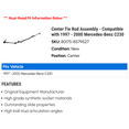 thumbnail image 2 of Center Tie Rod Assembly - Compatible with 1997 - 2000 Mercedes-Benz C230 1998 1999, 2 of 2