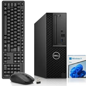 Restored Dell Precision 3430 SFF Desktop Computer, Intel Core i5-8500 8th Gen, 8GB DDR4 RAM, 256GB SSD, Wireless Keyboard & Mouse, Wi-Fi, Workstation PC, Windows 11 Pro