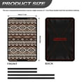 thumbnail image 3 of POLERO Aztec Tribal RV Door Window Shade Cover, Foldable Sun Shade Windshield Blackout Shower Curtains Coverage Accessories Fits for Most RV Interior Door, Coffee Brown (17.3" X 26"), 3 of 7