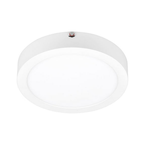 Access Lighting Dual Voltage Emergency Backup LED Flush Mount in White Color