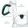 thumbnail image 3 of HUGFEGWE High-Temperature Resistant Glass Teapot Infuser 570ml Loose Tea Kettle Teapot Strainer Home Use Tea Party CA919-104255, 3 of 9