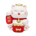 thumbnail image 4 of Hucha de animales, hucha, estatua de gato, decoración del hogar, hucha de resina china, cerdito Lai Cai, 4 of 9