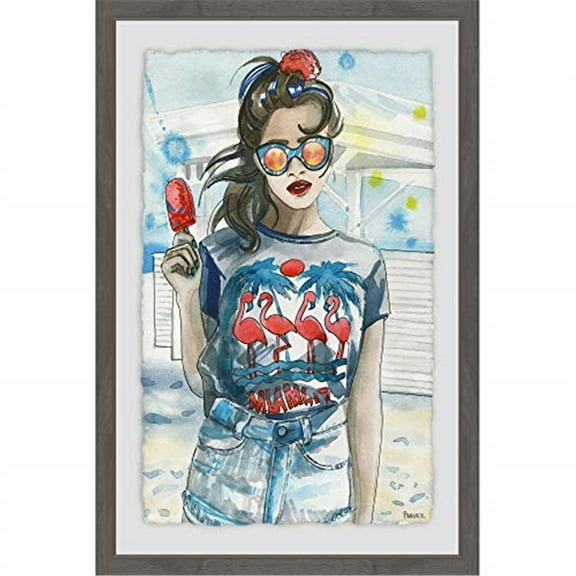 Popsicle Fashion Framed Painting Print