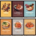 thumbnail image 2 of Póster de comida coreana Ramyeon Kimchi Sundubu-Jjigae Bulgogi Gimbap Tteokbokki Impresión en lienzo Arte de pared Imagen Decoración para sala de estar, 2 of 5